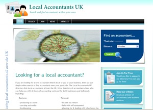 Local Accountants directory screen image